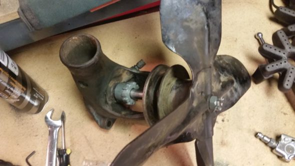 Rebuilding the Ford Model B water pump…